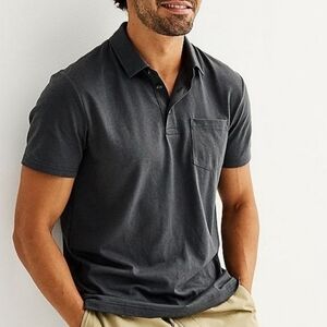 NWT Men's Sonoma Short Sleeve Polo Shirt - Charcoal Gray